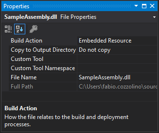 Set Embedded Resource